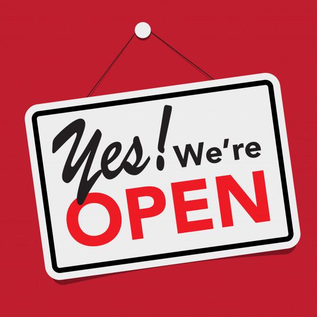 en open